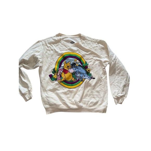 Disney Winnie the Pooh & Eeyore Piglet Vtg 3D Unisex XL Graphic Sweatshirt soft - Picture 2 of 8